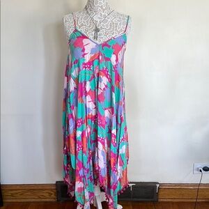 Goa Pink and Green Summer Dress